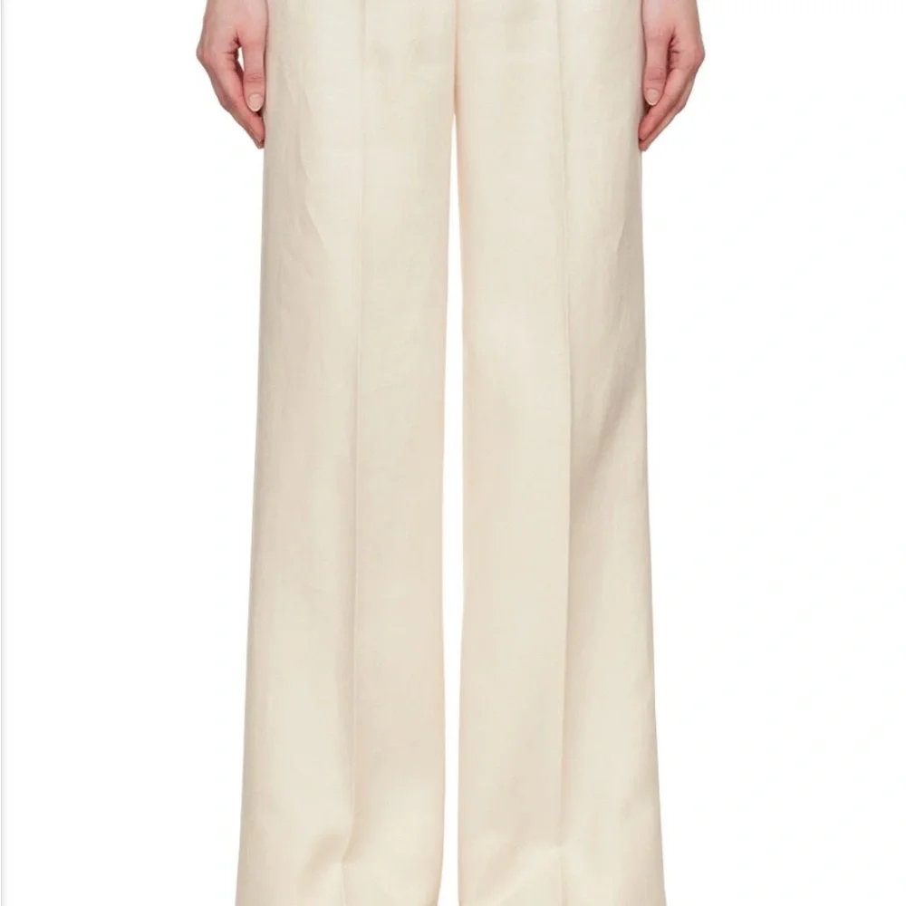 MaxMara Beige High-Waist Trousers - Picture 3 of 7